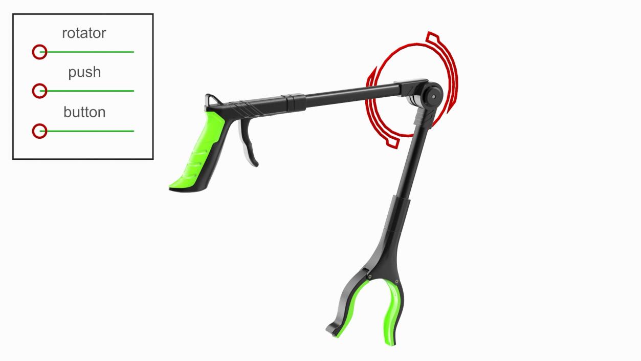 3D Adjustable Angle Grabber Tool Rigged