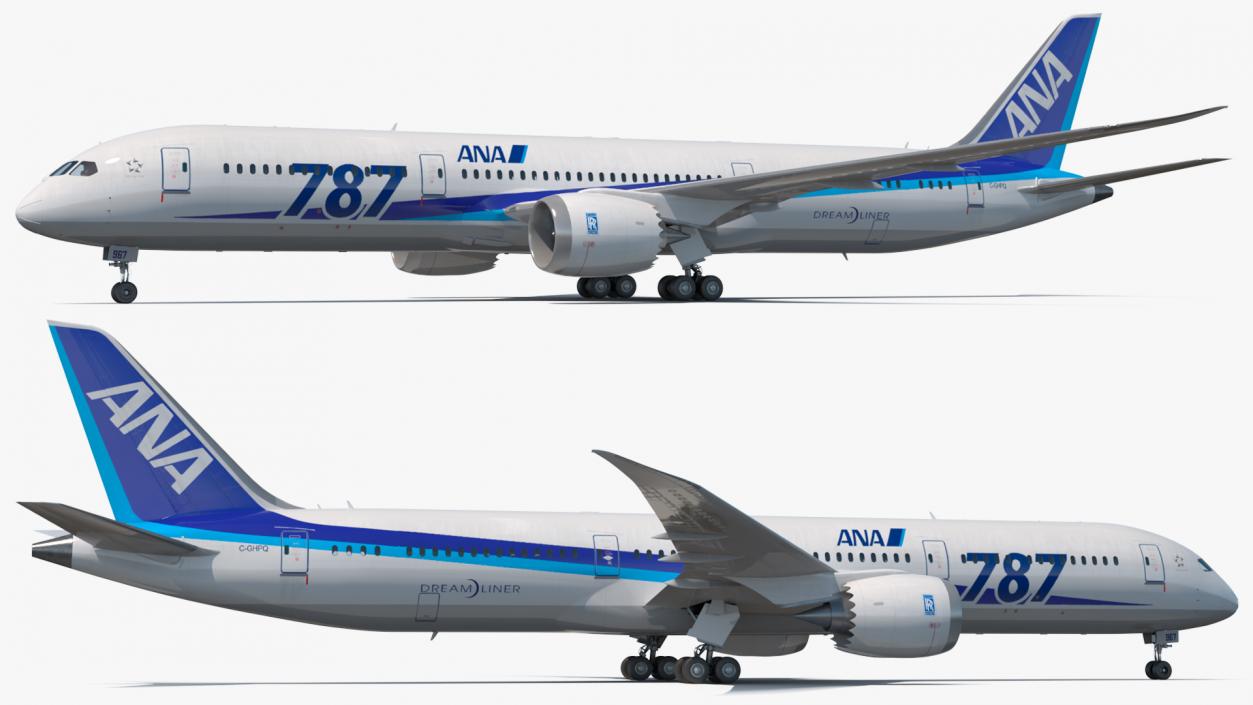 Boeing 787-9 Dreamliner ANA Livery 3D model