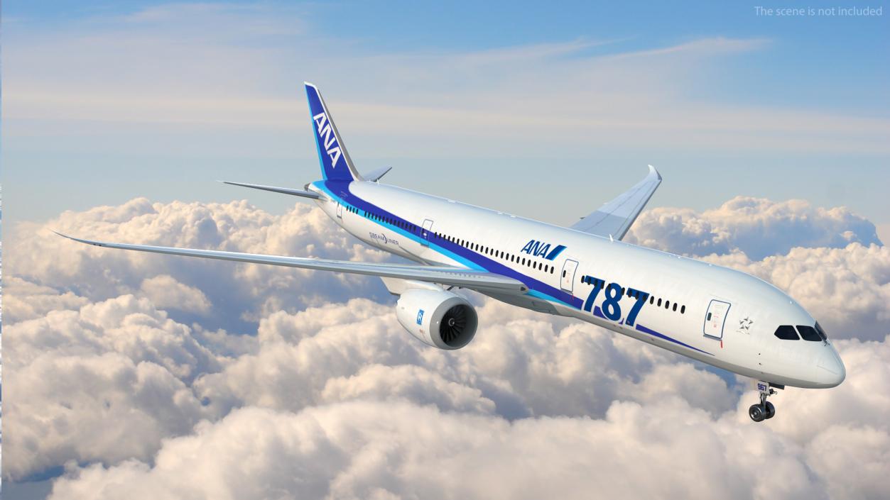 Boeing 787-9 Dreamliner ANA Livery 3D model