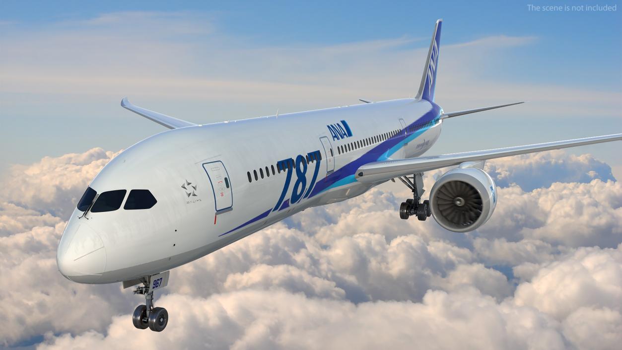 Boeing 787-9 Dreamliner ANA Livery 3D model