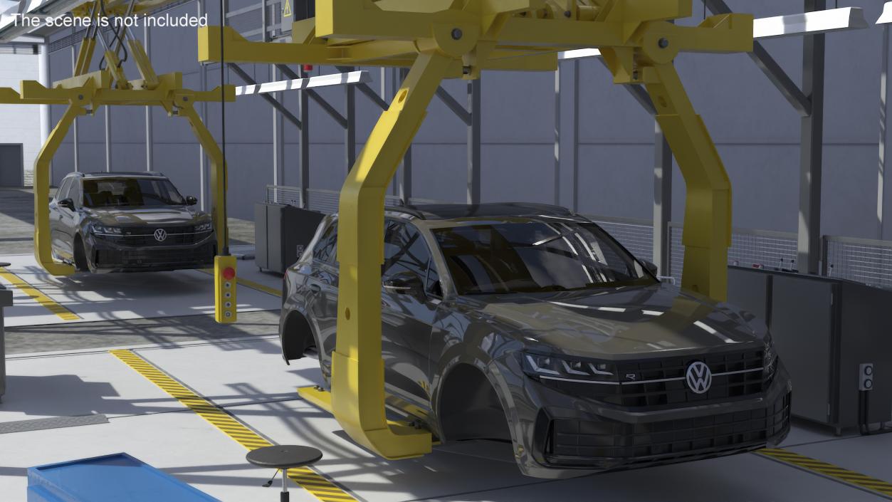 Volkswagen Assembly Line 3D model