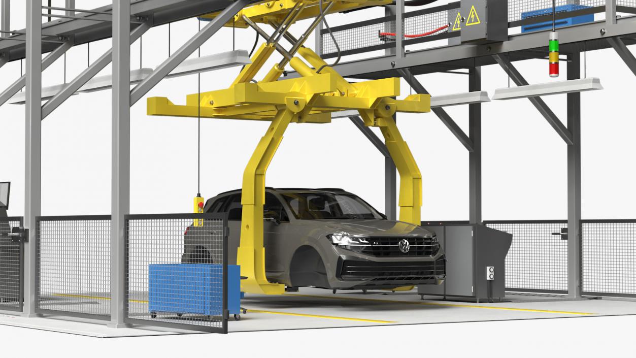 Volkswagen Assembly Line 3D model