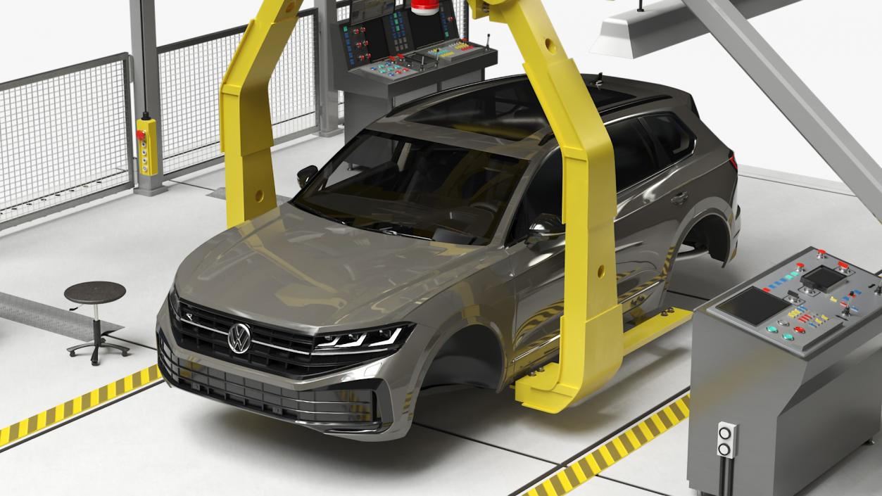 Volkswagen Assembly Line 3D model