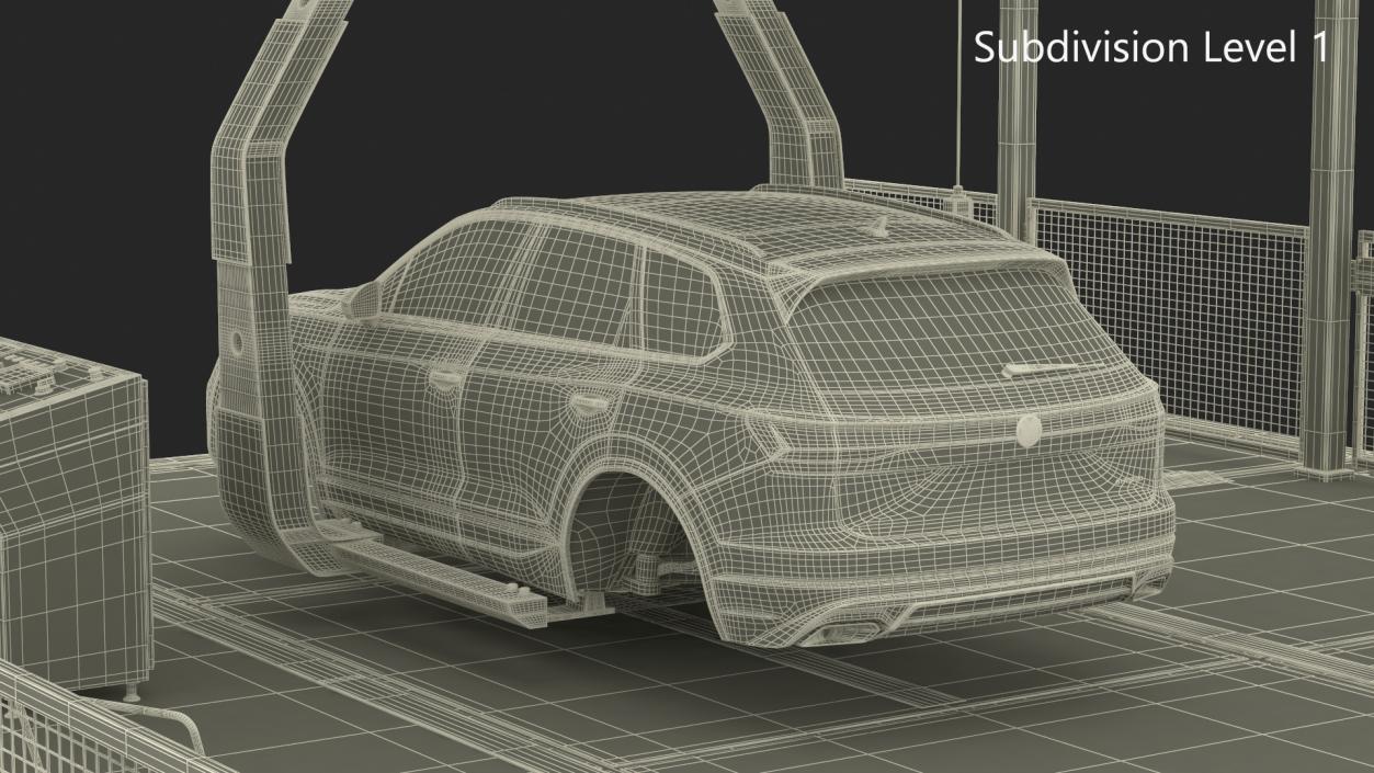 Volkswagen Assembly Line 3D model