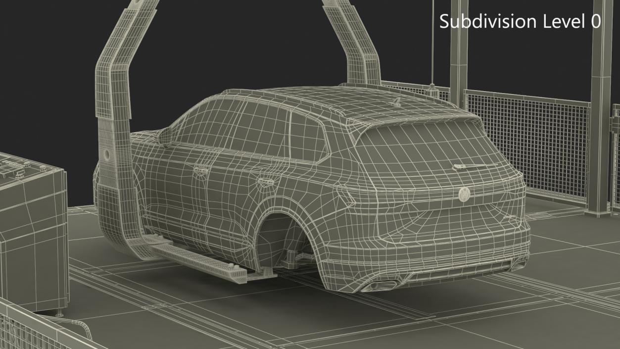 Volkswagen Assembly Line 3D model