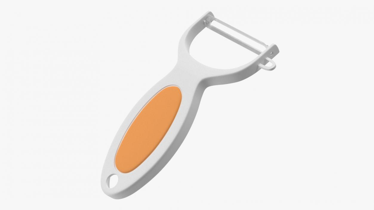 White Vegetable Peeler 3D