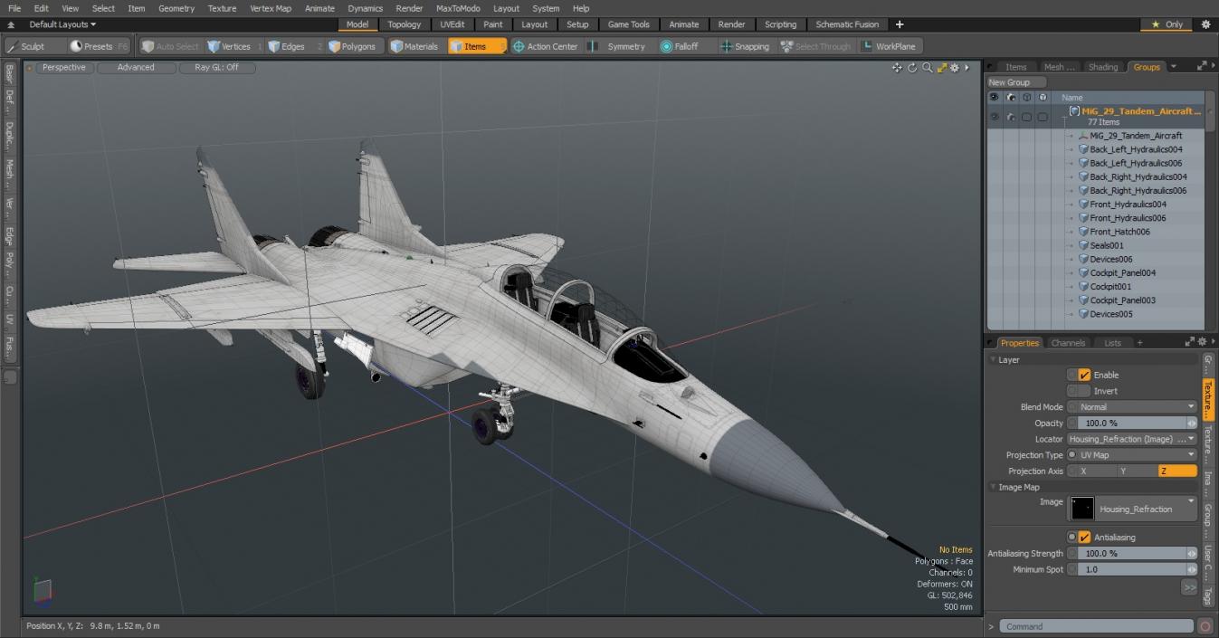 MiG 29 Tandem Aircraft 3D