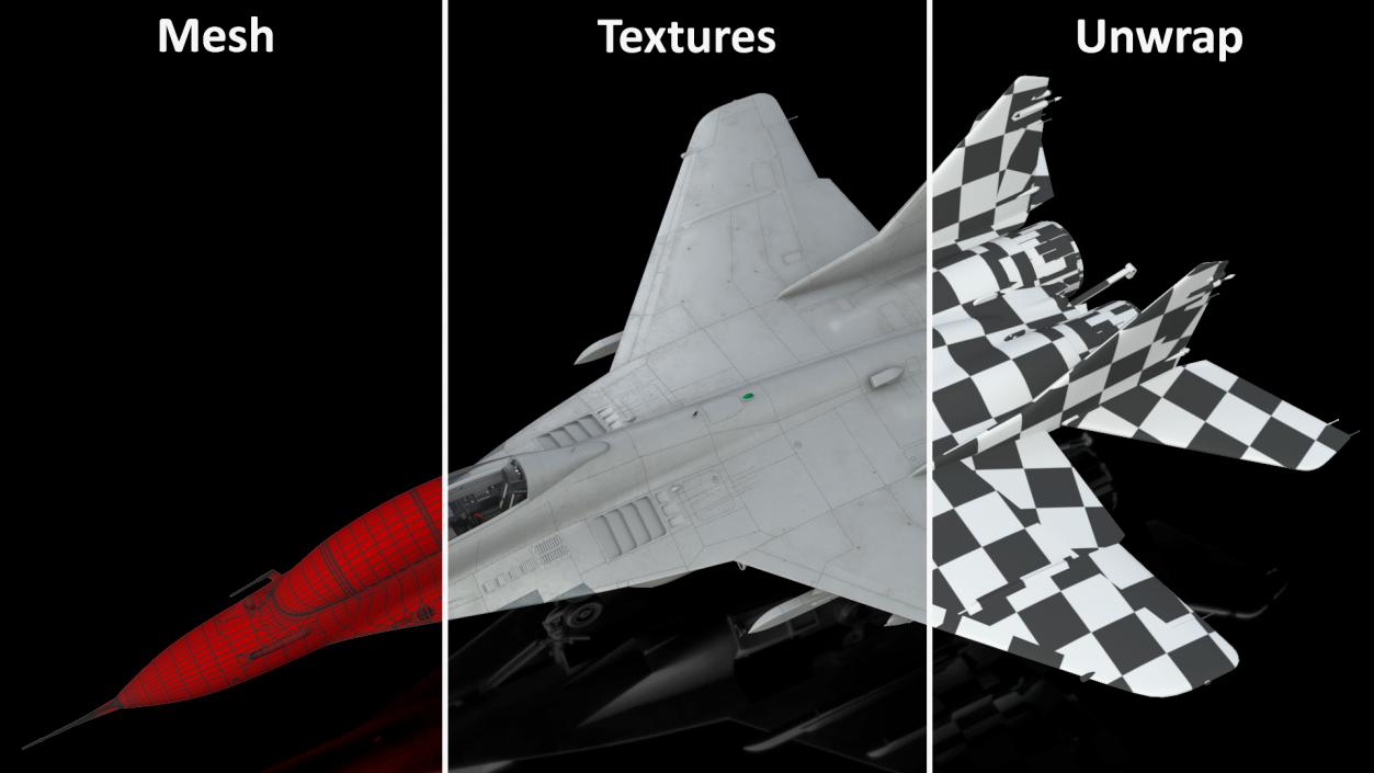 MiG 29 Tandem Aircraft 3D