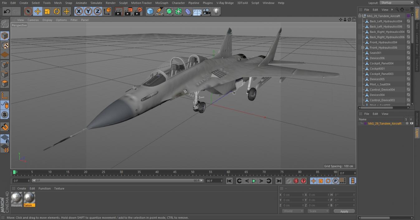 MiG 29 Tandem Aircraft 3D