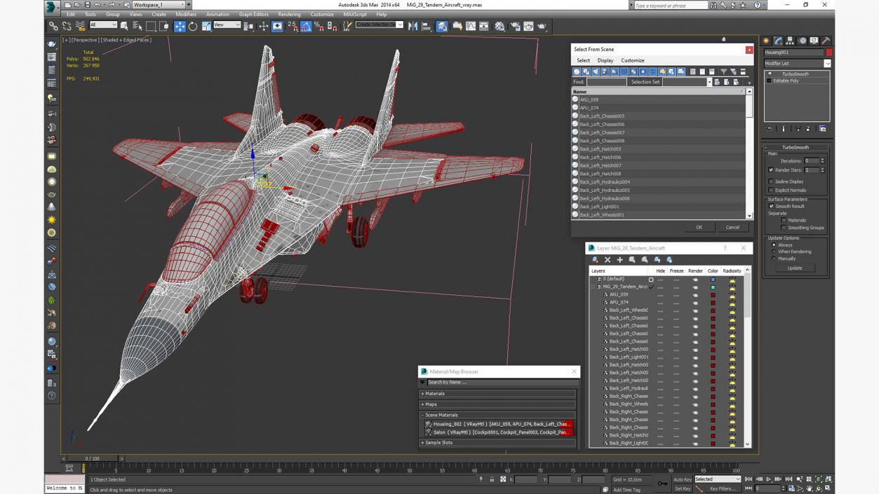 MiG 29 Tandem Aircraft 3D