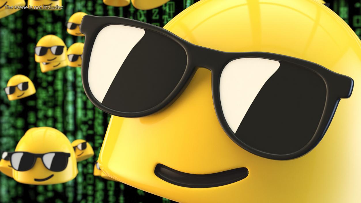 Smiling Face with Sunglasses Android Emoji 3D