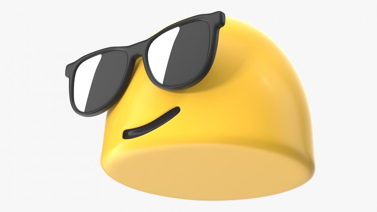 Smiling Face with Sunglasses Android Emoji 3D