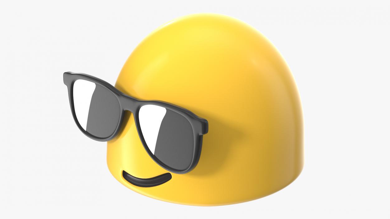 Smiling Face with Sunglasses Android Emoji 3D