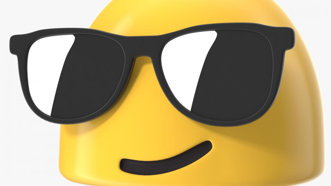 Smiling Face with Sunglasses Android Emoji 3D