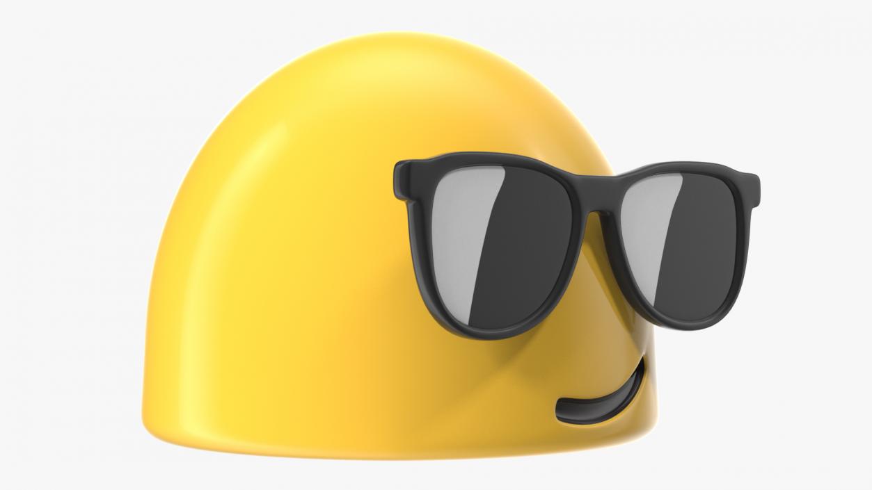 Smiling Face with Sunglasses Android Emoji 3D