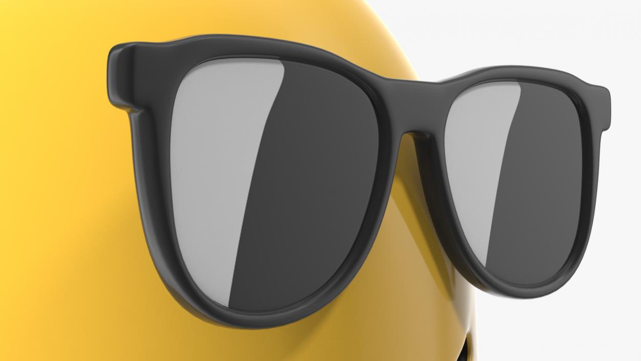 Smiling Face with Sunglasses Android Emoji 3D