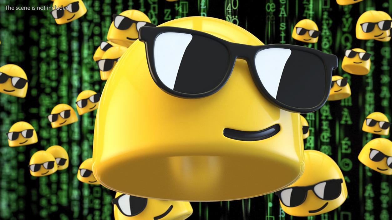 Smiling Face with Sunglasses Android Emoji 3D