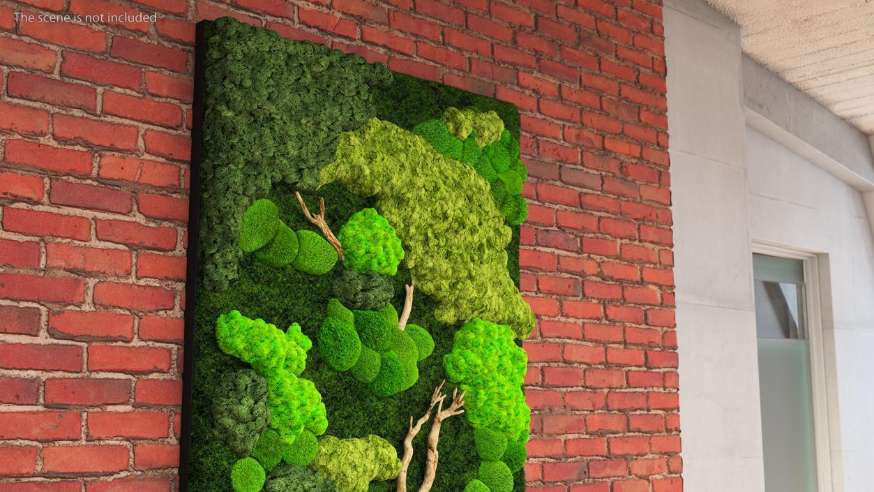 3D Indoor Plantscape Moss Wall Fur