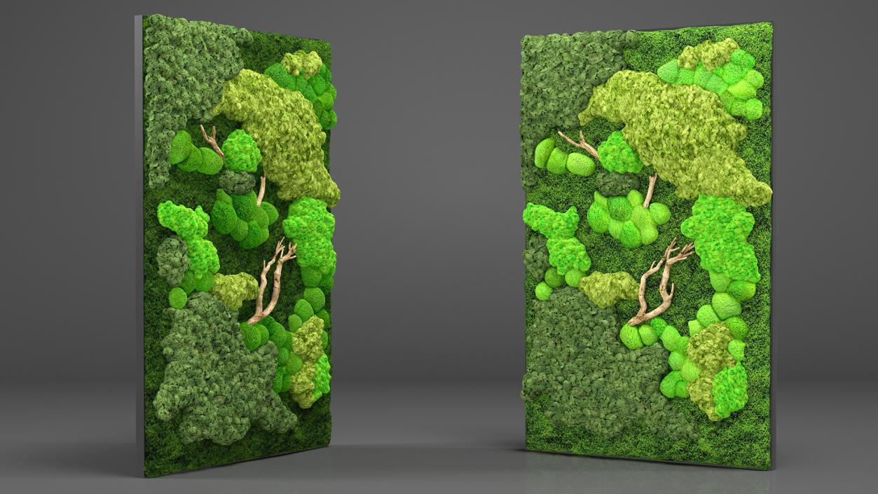 3D Indoor Plantscape Moss Wall Fur