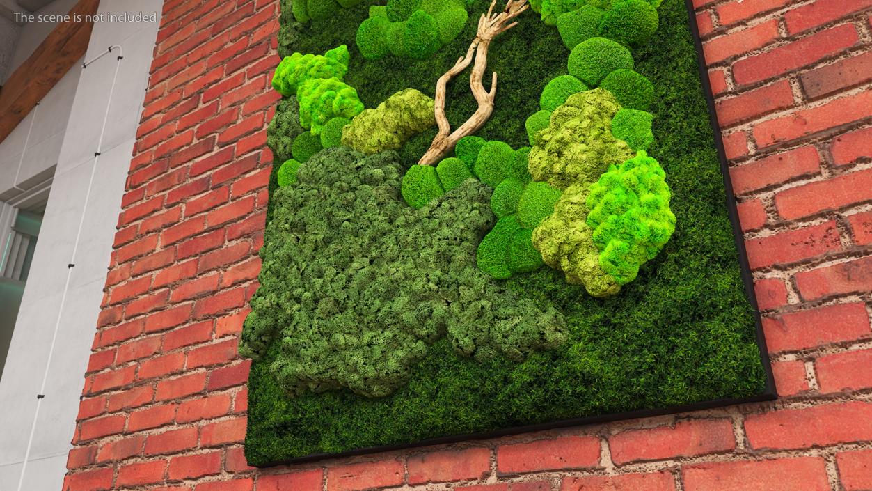 3D Indoor Plantscape Moss Wall Fur