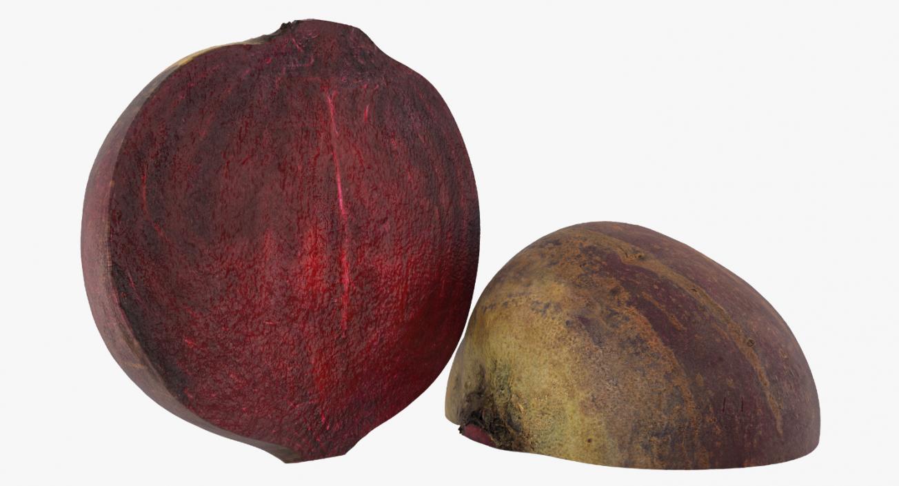 3D Beetroot Half model