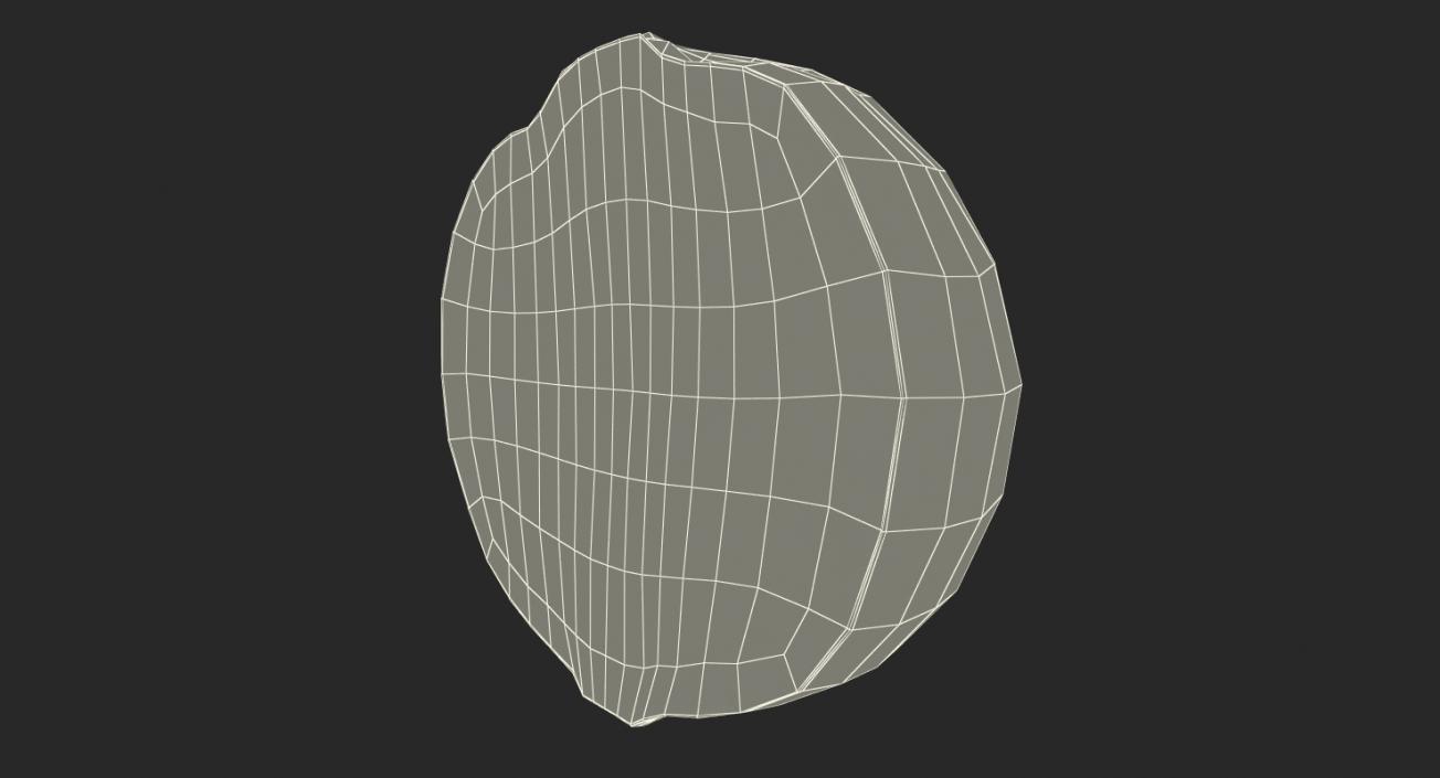 3D Beetroot Half model