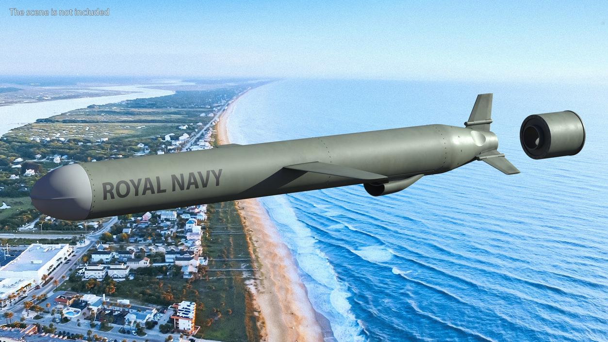 3D BGM-109 General Dynamics Tomahawk Missile