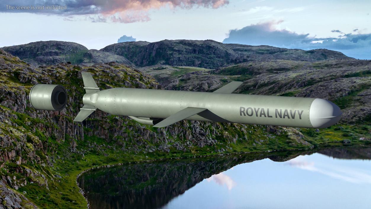 3D BGM-109 General Dynamics Tomahawk Missile