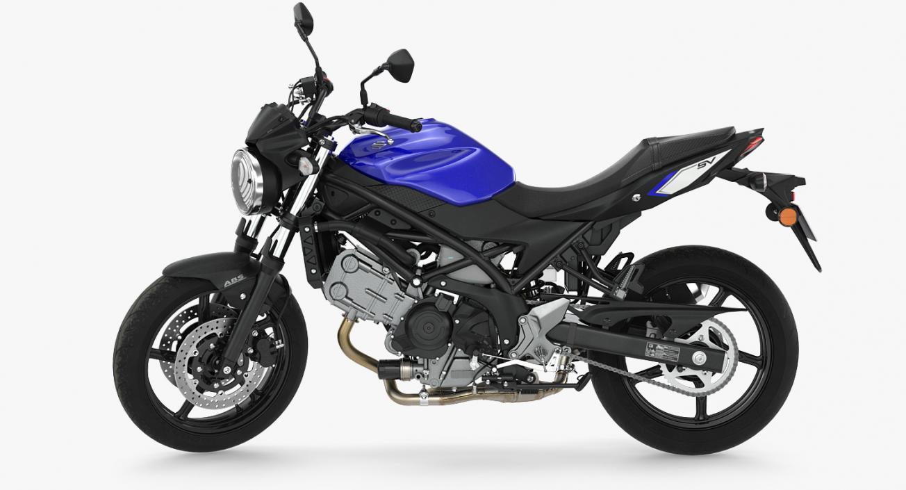 Street Motorcycle Suzuki SV650 Rigged 3D