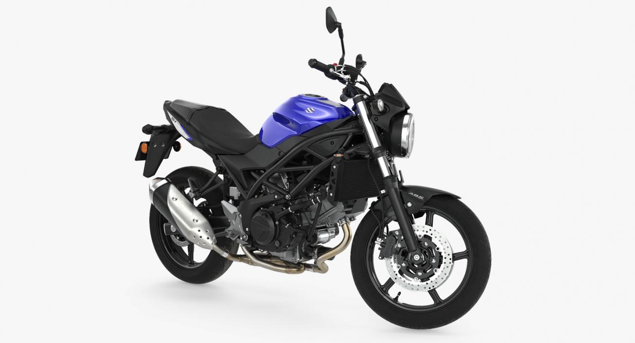 Street Motorcycle Suzuki SV650 Rigged 3D