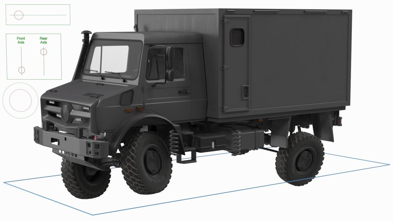 3D Off Road Vehicle Rigged model