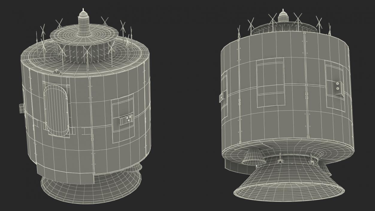 3D Meteosat Second Generation Satellite