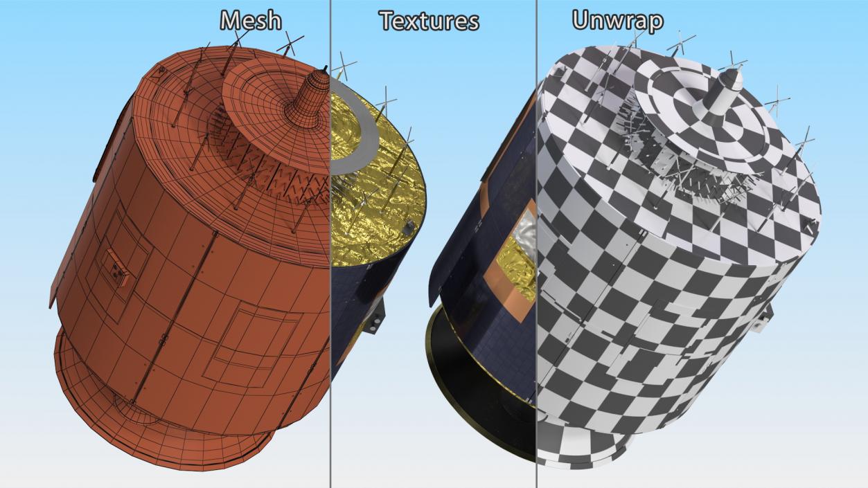 3D Meteosat Second Generation Satellite