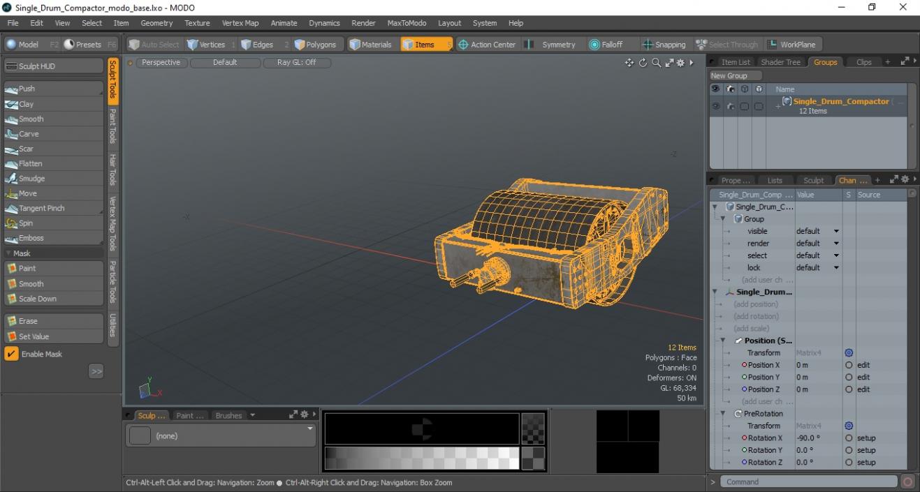 3D Single Drum Compactor