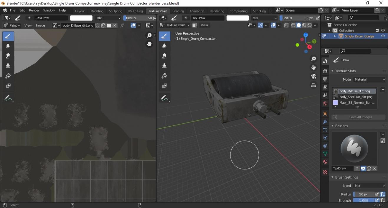 3D Single Drum Compactor