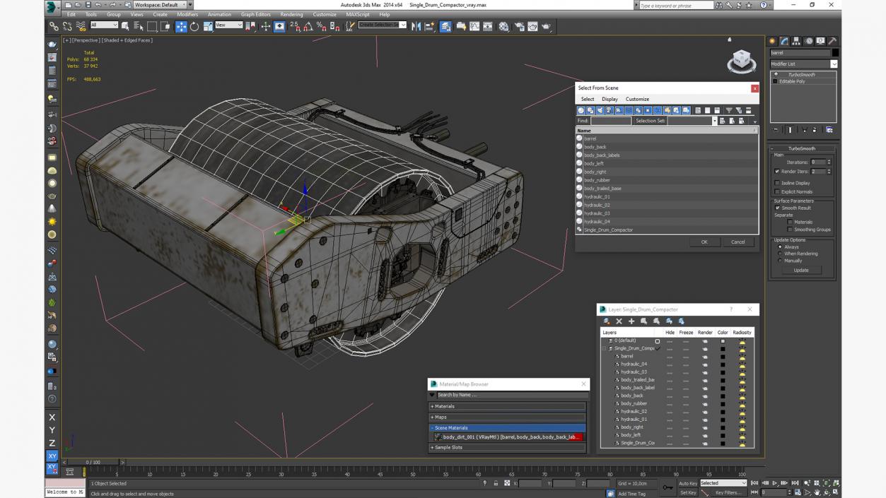 3D Single Drum Compactor