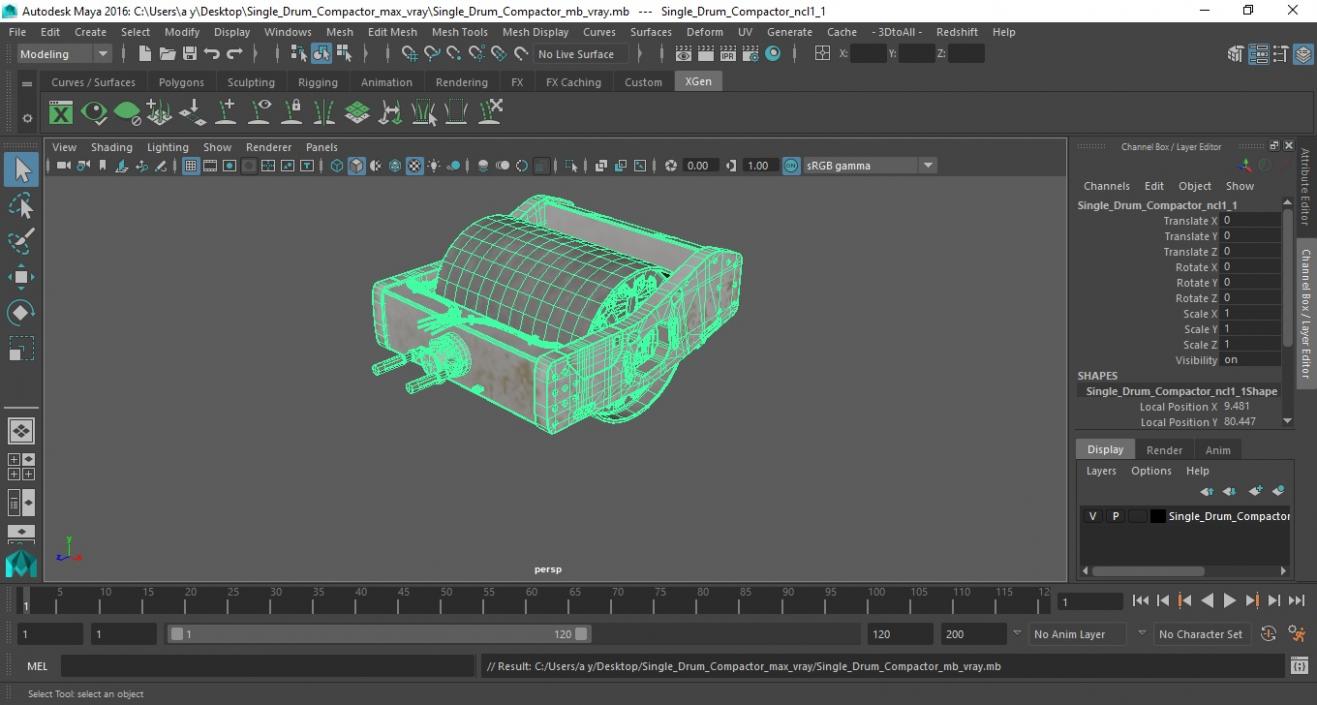 3D Single Drum Compactor