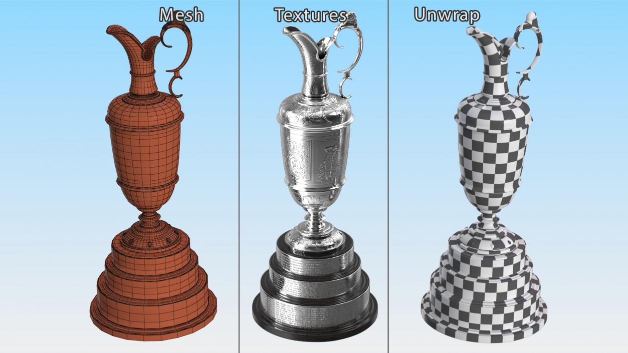 3D Sports Trophies Collection 5 model