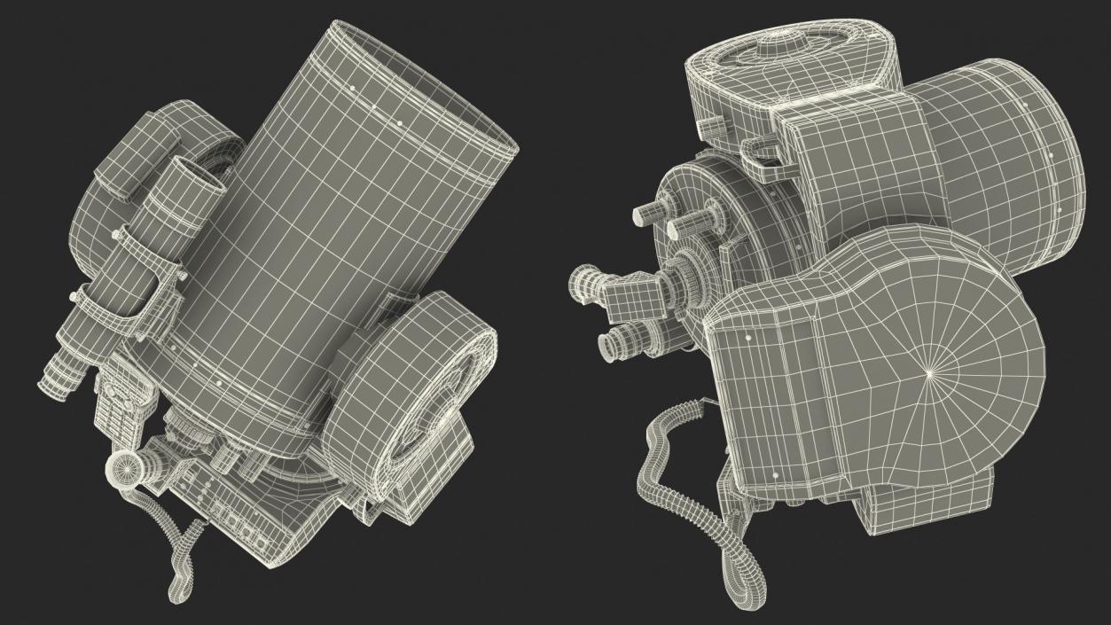 3D Meade LX200 8 Inch Telescope model