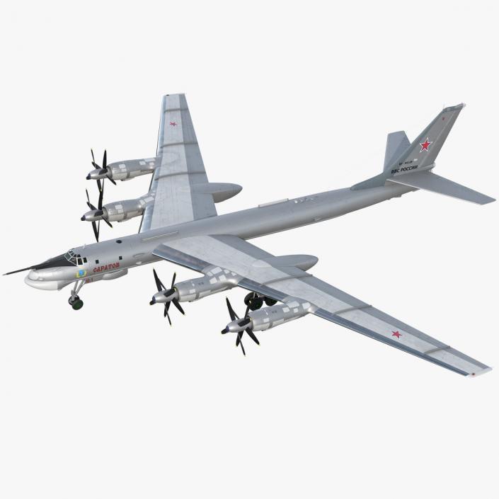 Strategic Missile Carrier Tu-95MC Bear Simple Interior 3D model