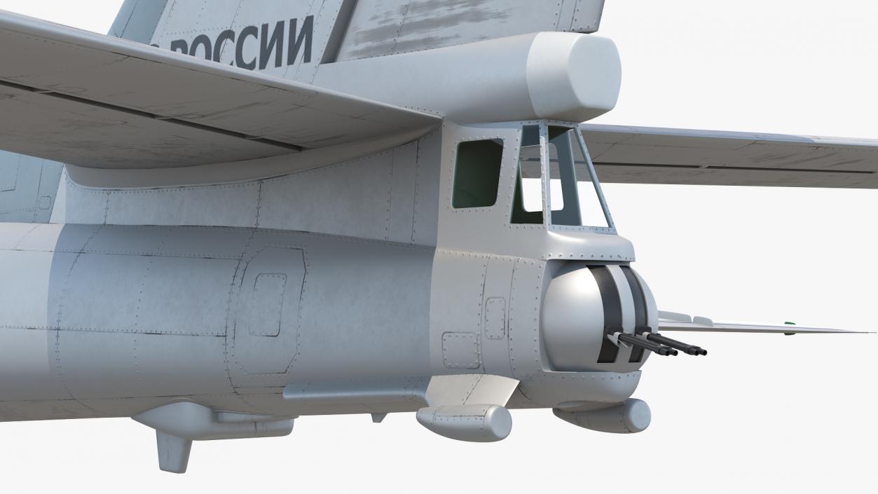 Strategic Missile Carrier Tu-95MC Bear Simple Interior 3D model