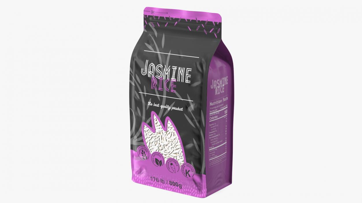 3D model Jasmine Rice Package