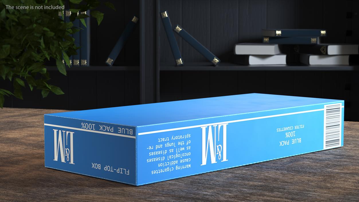 Carton Cigarettes Box LM 3D model