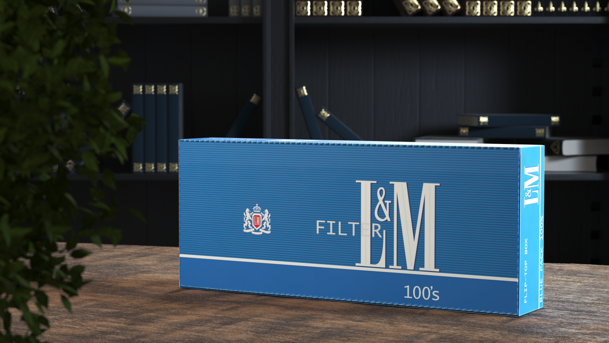 Carton Cigarettes Box LM 3D model