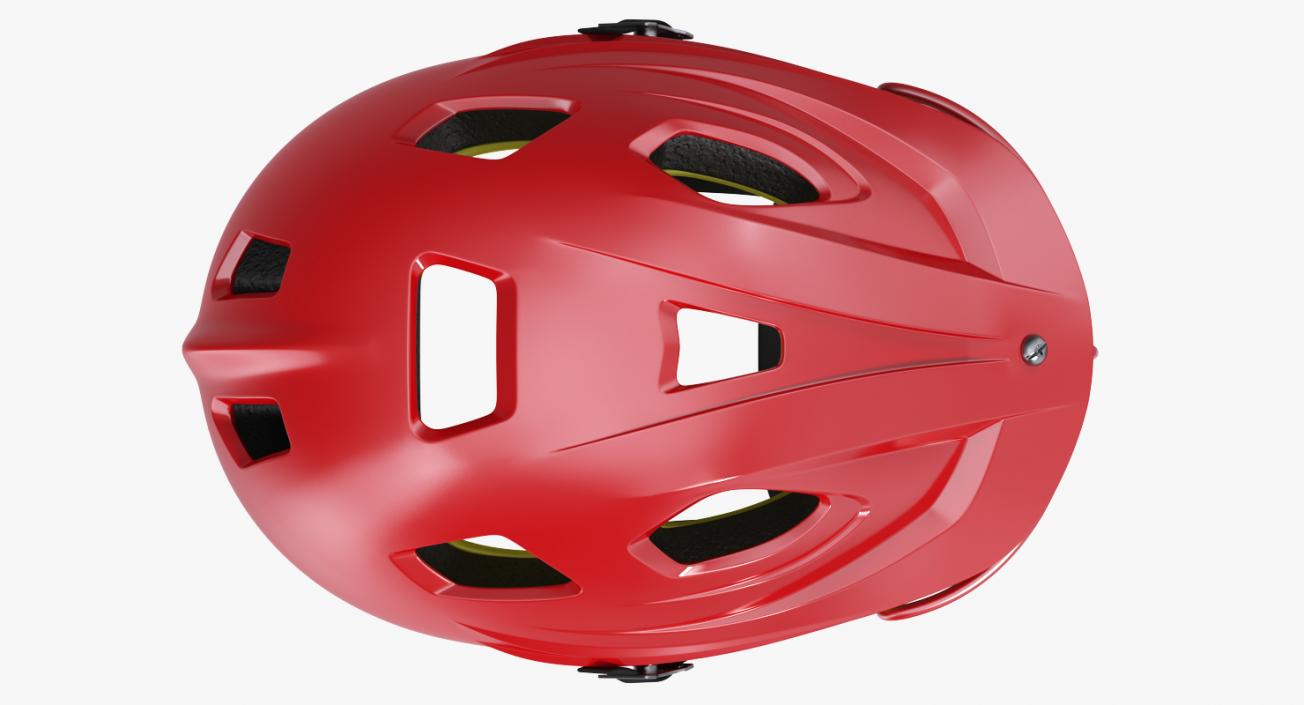 Red Lacrosse Helmet Generic 3D