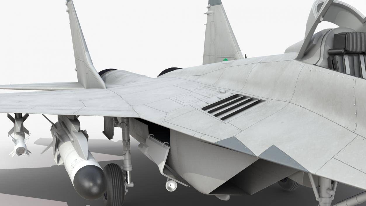 3D MiG 29 Tandem Aircraft with Armament