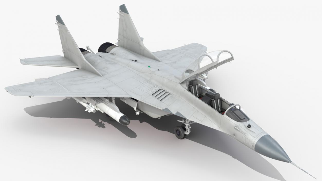 3D MiG 29 Tandem Aircraft with Armament