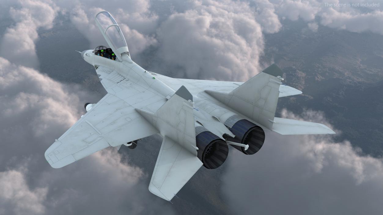 3D MiG 29 Tandem Aircraft with Armament