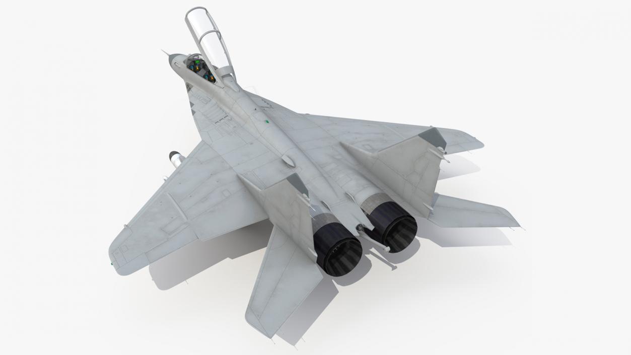 3D MiG 29 Tandem Aircraft with Armament