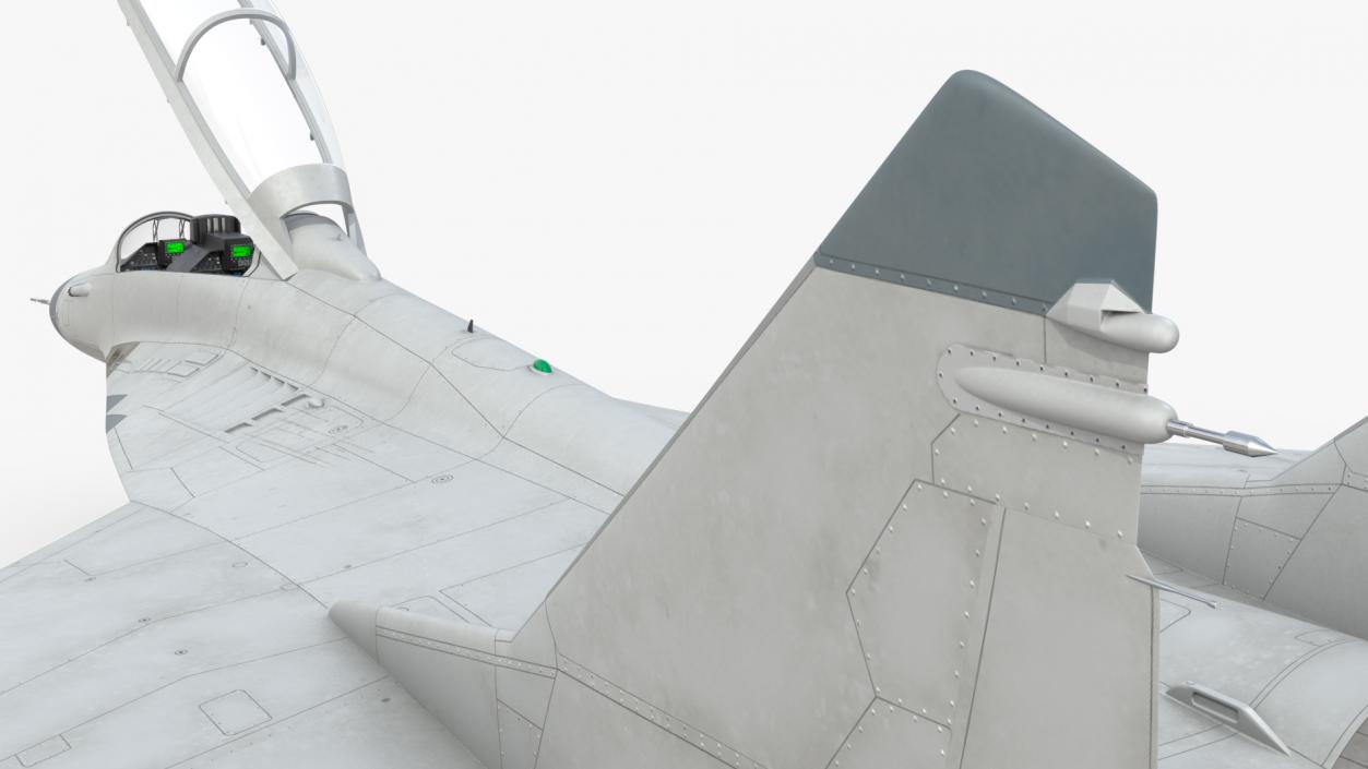 3D MiG 29 Tandem Aircraft with Armament